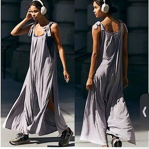 Free People Gray Maxi Dress